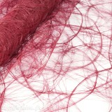Tissu non tissé chemin de table soie fibre moderne bordeaux rouleau