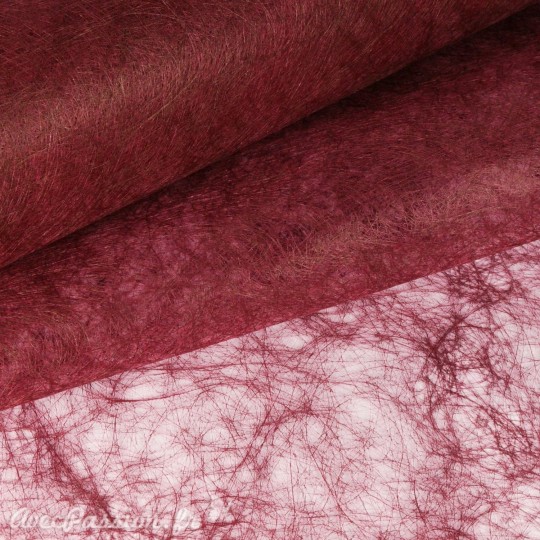 Tissu non tissé soie fibre classique bordeaux Tissu non tissé soie fibre classique bordeaux