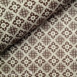 Papier tassotti à motifs mosaïque marron