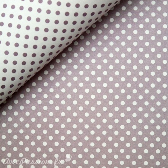 Papier tassotti motifs recto verso fond parme ou pois parme Papier tassotti motifs recto verso fond parme ou pois parme