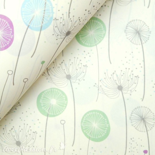 Papier tassotti motifs pissenlits sème au vent Papier tassotti motifs pissenlits sème au vent