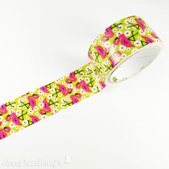 Masking tape large flamingo ruban papier adhésif washi