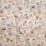 Papier italien motifs vélo