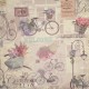 Papier italien motifs vélo