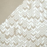 Papier à motifs inca lin et blanc