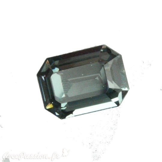 Cabochon Swarovski rectangulaire bleu fumé Cabochon Swarovski rectangulaire bleu fumé