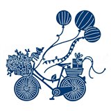 Dies découpe gaufrage matrice Tattered Lace bicyclette