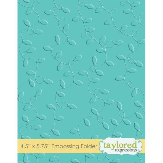 Classeur gaufrage embossage motifs guirlande lumineuse taylored expressions 1p