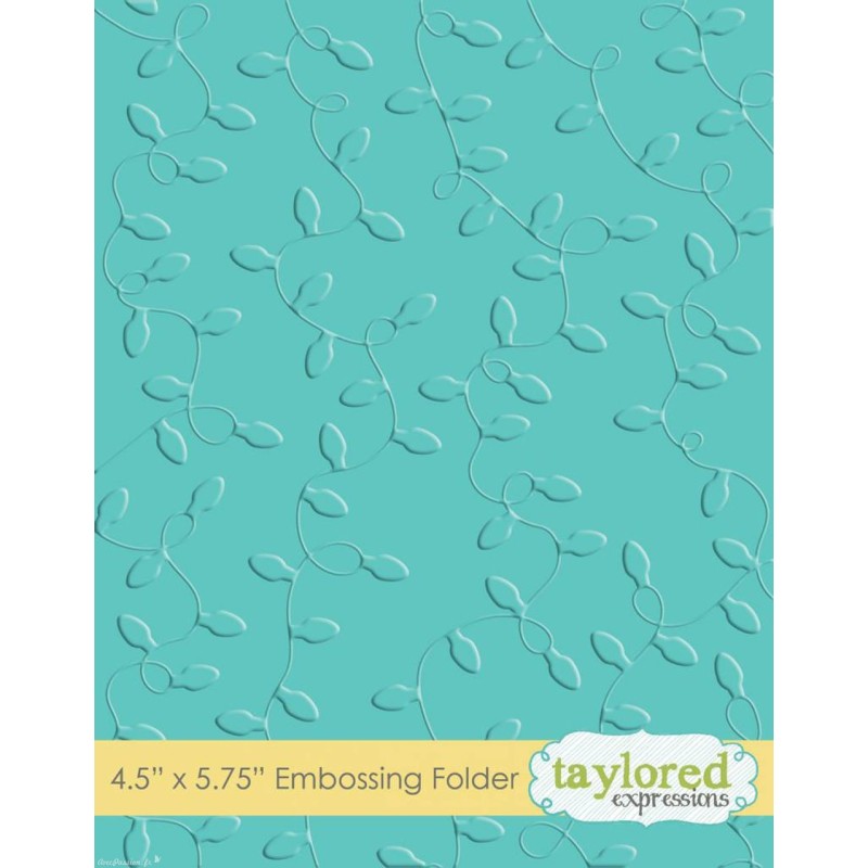 Classeur gaufrage embossage motifs guirlande lumineuse taylored expressions 1p