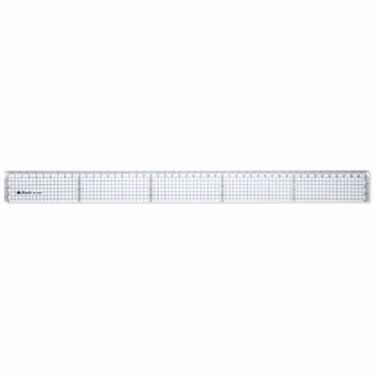 Règle à lavis quadrillée bord anti tache pour lavis 50cm