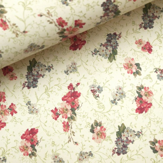 Papier tassotti motifs liberty fleurs Papier tassotti motifs liberty fleurs