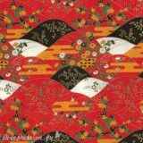 Papier japonais washi ondulation rouge