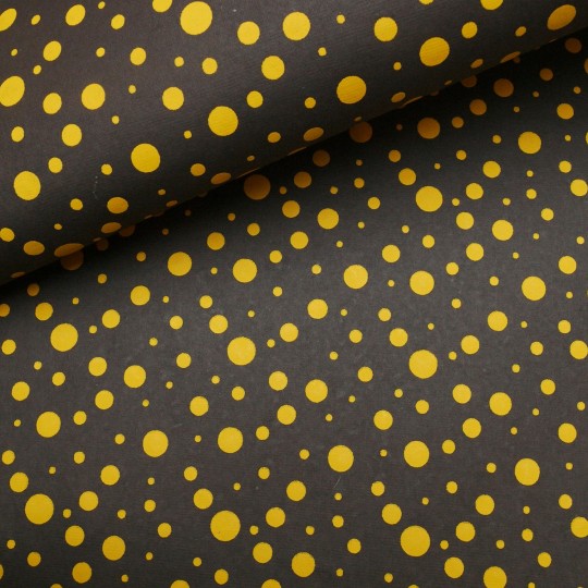 Papier indien marron foncé à pois jaune Papier indien marron foncé à pois jaune