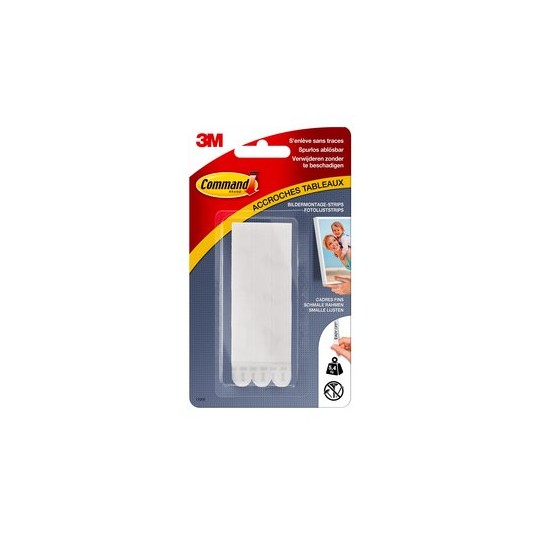 Languettes 3M accroches tableaux bords fins - 5,4 kg - L'Éclat de Verre