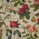 Papier italien motifs roses anciennes et papillons