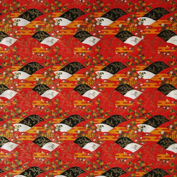 Papier japonais washi ondulation rouge