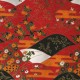 Papier japonais washi ondulation rouge