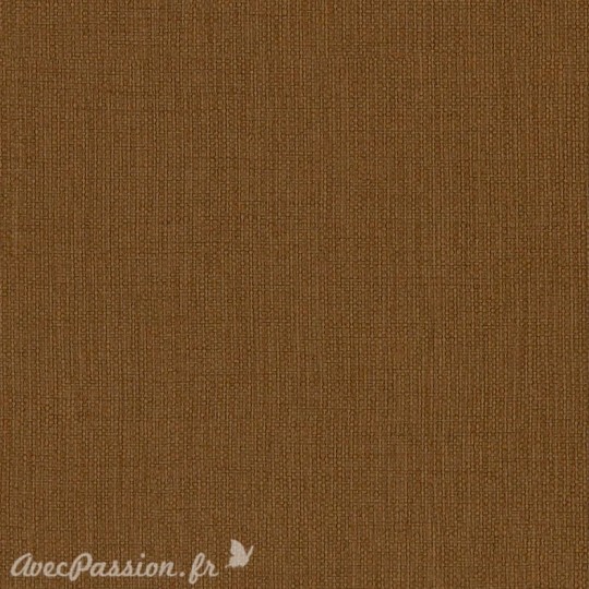 Papier simili toile balacron nomad marron terre de sienne