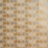 Papier indien crème vélo doré argent blanc