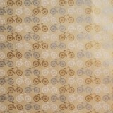 Papier indien crème vélo doré argent blanc