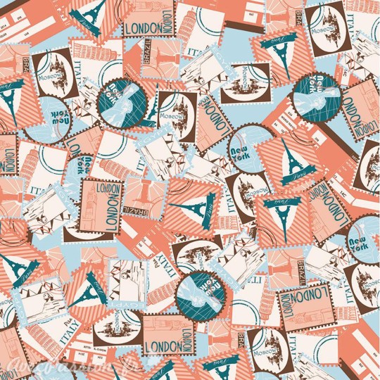 Feuilles décopatch timbres paris londres newyork moscou Feuilles décopatch timbres paris londres newyork moscou