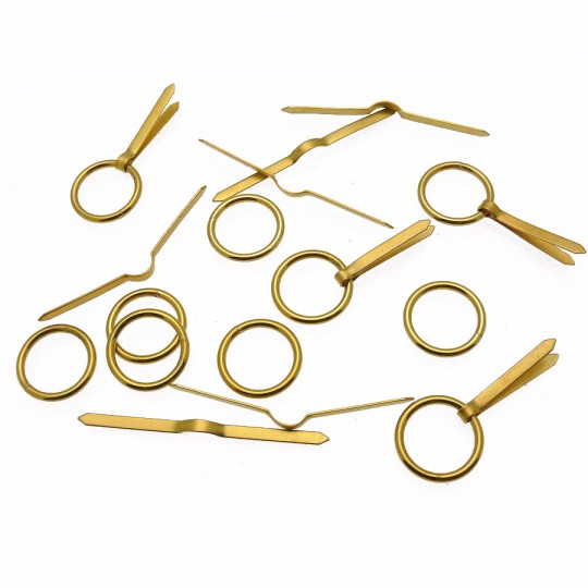 Attaches anneaux & lacets grands 16mm pour cartons encadrement x10