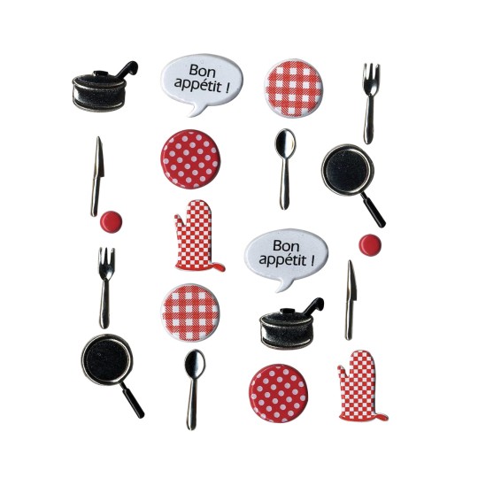 Attaches parisiennes cuisine 4 tailles Attaches parisiennes cuisine 4 tailles