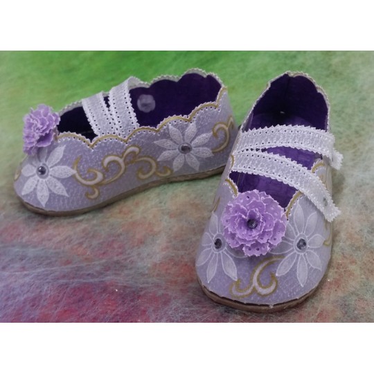 Matériel pour chaussures dahlia du livre Delightful Gifts d'Amanda Yeh Matériel pour chaussures dahlia du livre Delightful Gifts d'Amanda Yeh