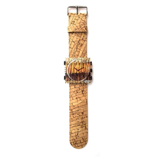 Bracelet de montre Stamps marron en écorce d'agave Bracelet de montre Stamps marron en écorce d'agave