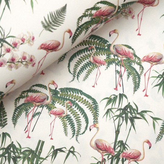 Papier tassotti à motifs flamand rose Papier tassotti à motifs flamand rose