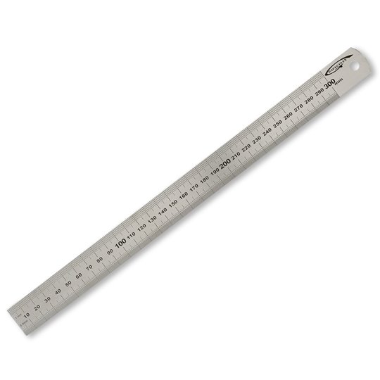 Réglet métallique acier inoxydable 30cm ou 12 inches Réglet métallique acier inoxydable 30cm ou 12 inches
