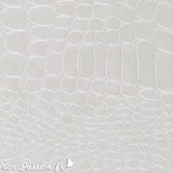 Papier simili cuir crocodile blanc papier-fantaise-cartonnage-papier-meuble-carton