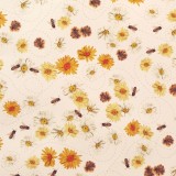 Papier tassotti à motifs abeilles et fleurs