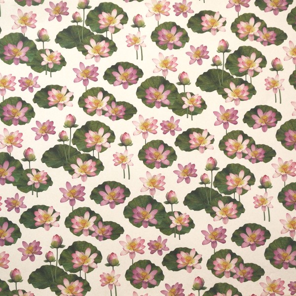 Papier tassotti à motifs fleur de lotus