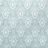 Papier tassotti à motifs fleurs dentelle bleu