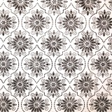 Papier à motifs andalus blanc et sepia