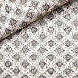Papier à motifs andalus blanc et sepia