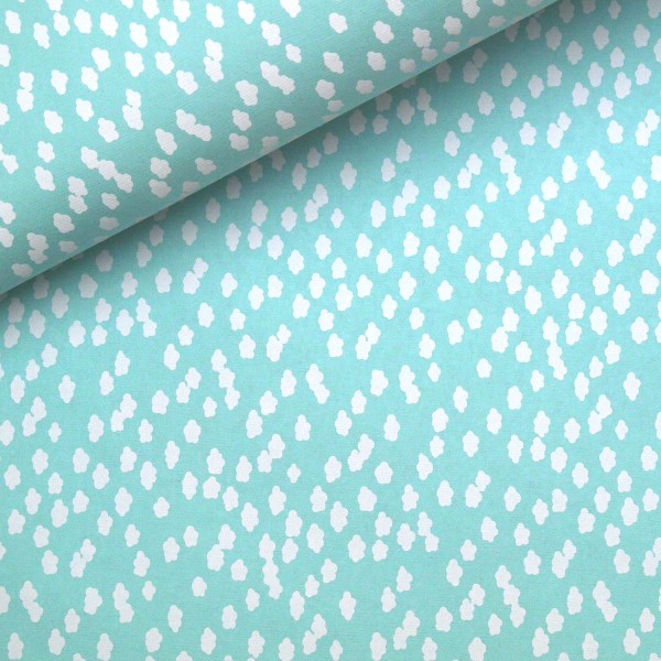 Papier à motifs céleste blanc nuage bleu turquoise