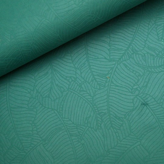 Papier fantaisie amazonia feuilles bleu-vert Papier fantaisie amazonia feuilles bleu-vert