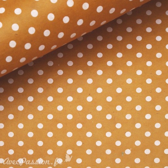 Papier népalais lokta bulles curry et blanc Papier népalais lokta bulles curry et blanc