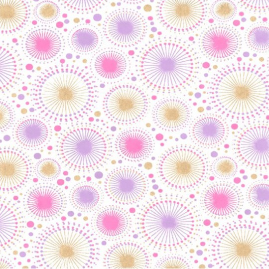Papier indien artifice mauve et doré sur blanc Papier indien artifice mauve et doré sur blanc