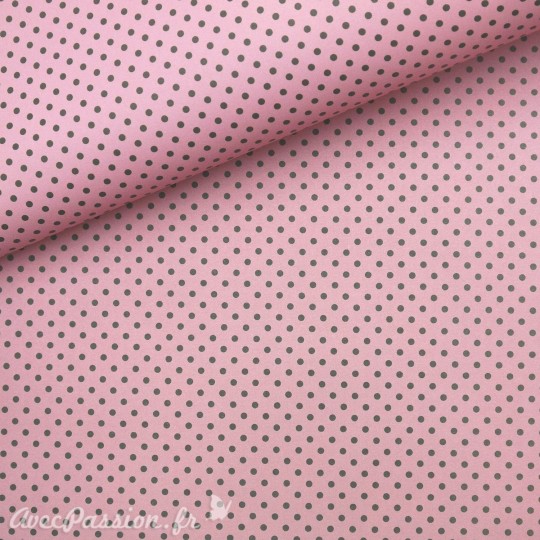 Papier motifs pois noir fond rose Papier motifs pois noir fond rose