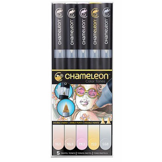 Chameleon feutres couleurs pastels 5 feutres CT0501 Chameleon feutres couleurs pastels 5 feutres CT0501