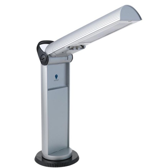 Lampe Daylight argent et noire portative tête pivotante Twist FD33707 Lampe Daylight argent et noire portative tête pivotante Twist FD33707