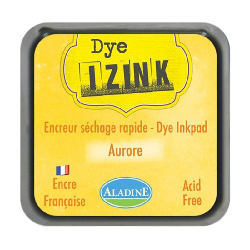 Encreur tampon Aladine Dye Izink séchage rapide aurore