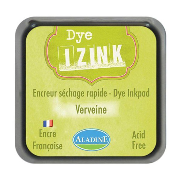 Encreur tampon Aladine Dye Izink séchage rapide verveine