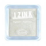 Encreur tampon Aladine pigment Izink séchage lent blanc