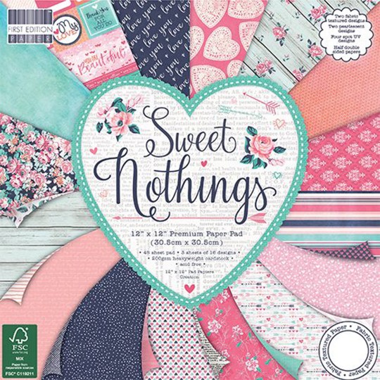 Papier scrapbooking assortiment sweet nothing 48fe Papier scrapbooking assortiment sweet nothing 48fe