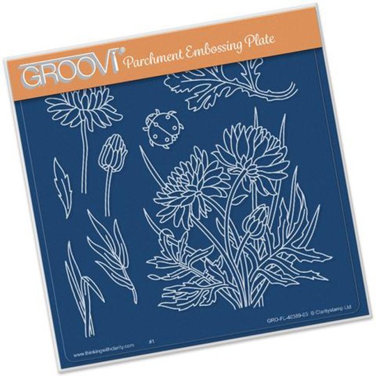 Gabarit tracage du parchemin dahlia Groovi