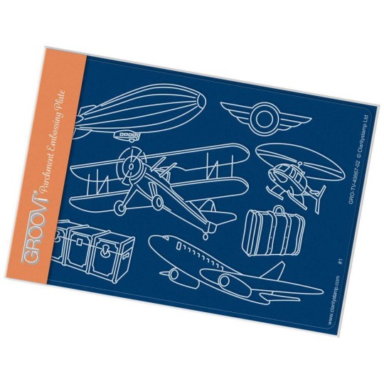 Gabarit tracage du parchemin avion Groovi Gabarit tracage du parchemin avion Groovi